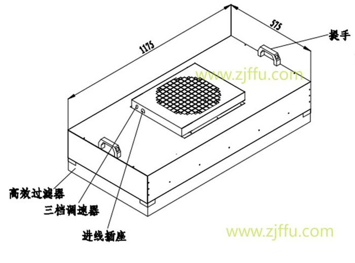 冷板烤漆FFU过滤单元方案设计图